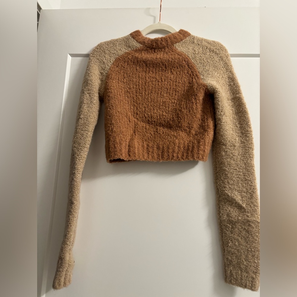 Wilfred Sweater in Tan and Brown - Picture 2 of 6